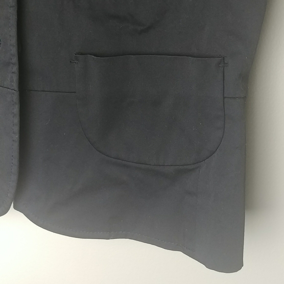 Loft Button Down Navy Blue Lined Short Sleeve Jacket. - Picture 4 of 9